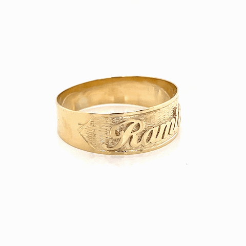 Buy 14K Gold Name Ring Gold Ring Name Ring Christmas Gift Custom Name Ring  Bridesmaid Gift Personalized Ring Valentine's Days Gift Online in India -  Etsy